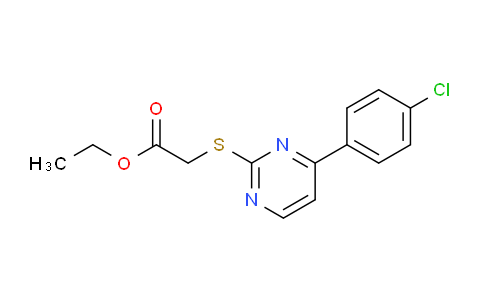 CAS No. 832130-61-7, Ethyl 2-((4-(4-chlorophenyl)pyrimidin-2-yl)thio)acetate