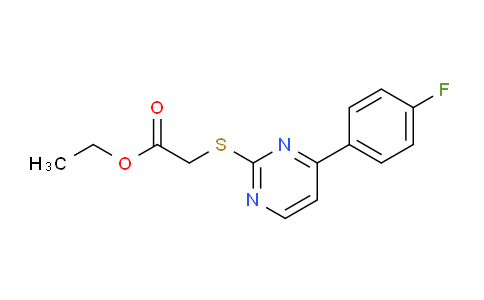 CAS No. 828276-28-4, Ethyl 2-((4-(4-fluorophenyl)pyrimidin-2-yl)thio)acetate