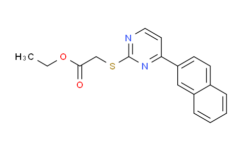 CAS No. 937599-98-9, Ethyl 2-((4-(naphthalen-2-yl)pyrimidin-2-yl)thio)acetate