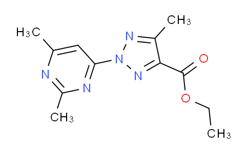 CAS No. 1431729-53-1, Ethyl 2-(2,6-dimethylpyrimidin-4-yl)-5-methyl-2H-1,2,3-triazole-4-carboxylate