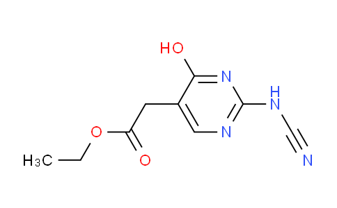 CAS No. 1338494-91-9, Ethyl 2-(2-cyanamido-4-hydroxypyrimidin-5-yl)acetate