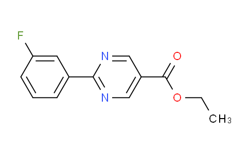 CAS No. 1240622-63-2, Ethyl 2-(3-fluorophenyl)pyrimidine-5-carboxylate