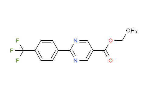 CAS No. 1245207-18-4, Ethyl 2-(4-(trifluoromethyl)phenyl)pyrimidine-5-carboxylate