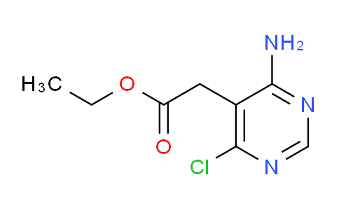 CAS No. 1095822-23-3, Ethyl 2-(4-amino-6-chloropyrimidin-5-yl)acetate