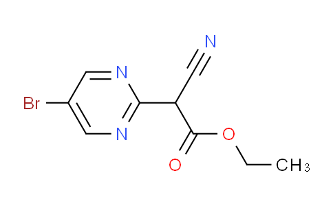 CAS No. 65364-66-1, Ethyl 2-(5-bromopyrimidin-2-yl)-2-cyanoacetate