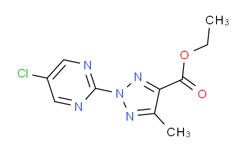 CAS No. 1431728-70-9, Ethyl 2-(5-chloropyrimidin-2-yl)-5-methyl-2H-1,2,3-triazole-4-carboxylate