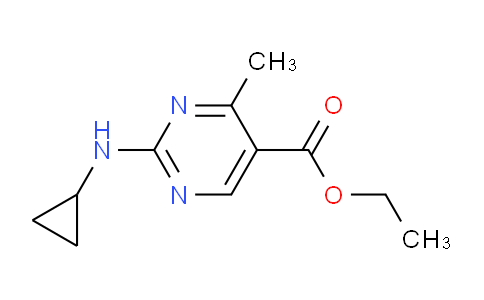 CAS No. 1379811-61-6, Ethyl 2-(cyclopropylamino)-4-methylpyrimidine-5-carboxylate