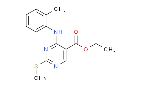 CAS No. 108123-21-3, Ethyl 2-(methylthio)-4-(o-tolylamino)pyrimidine-5-carboxylate