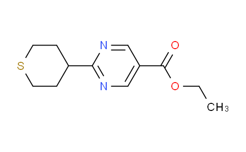 CAS No. 1447607-57-9, Ethyl 2-(tetrahydro-2H-thiopyran-4-yl)pyrimidine-5-carboxylate