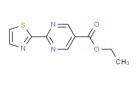 CAS No. 1068975-56-3, Ethyl 2-(thiazol-2-yl)pyrimidine-5-carboxylate