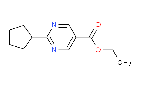 CAS No. 1447606-30-5, Ethyl 2-cyclopentylpyrimidine-5-carboxylate