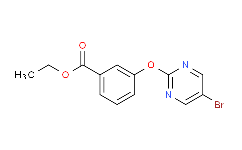 CAS No. 1086397-54-7, Ethyl 3-((5-bromopyrimidin-2-yl)oxy)benzoate