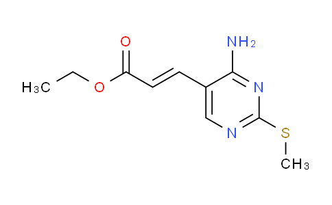 CAS No. 211244-80-3, Ethyl 3-(4-amino-2-(methylthio)pyrimidin-5-yl)acrylate