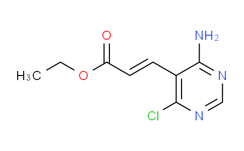 CAS No. 893444-11-6, Ethyl 3-(4-amino-6-chloropyrimidin-5-yl)acrylate