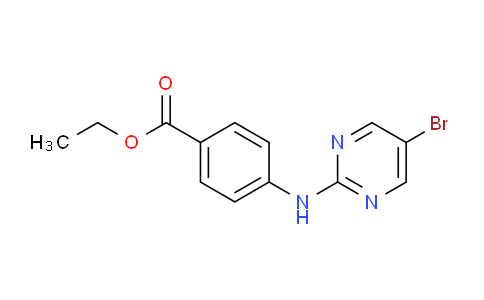 CAS No. 1260810-13-6, Ethyl 4-((5-bromopyrimidin-2-yl)amino)benzoate