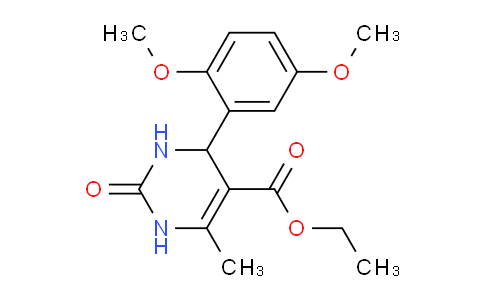 CAS No. 292855-70-0, Ethyl 4-(2,5-dimethoxyphenyl)-6-methyl-2-oxo-1,2,3,4-tetrahydropyrimidine-5-carboxylate