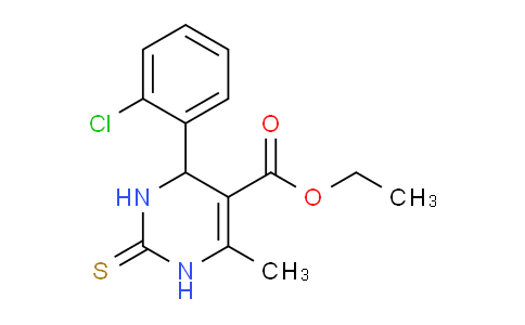 CAS No. 301359-45-5, Ethyl 4-(2-chlorophenyl)-6-methyl-2-thioxo-1,2,3,4-tetrahydropyrimidine-5-carboxylate