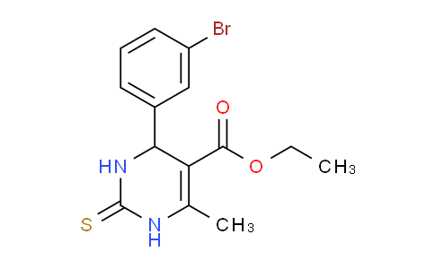 CAS No. 294854-53-8, Ethyl 4-(3-bromophenyl)-6-methyl-2-thioxo-1,2,3,4-tetrahydropyrimidine-5-carboxylate