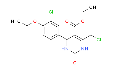 CAS No. 1370592-94-1, Ethyl 4-(3-chloro-4-ethoxyphenyl)-6-(chloromethyl)-2-oxo-1,2,3,4-tetrahydropyrimidine-5-carboxylate