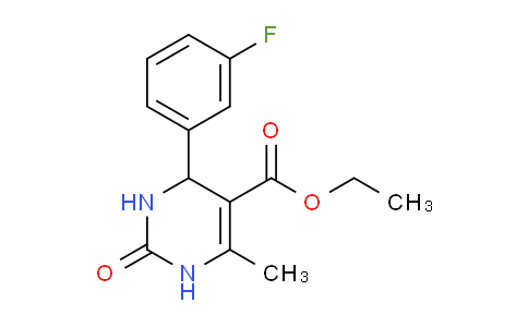 CAS No. 211816-68-1, Ethyl 4-(3-fluorophenyl)-6-methyl-2-oxo-1,2,3,4-tetrahydropyrimidine-5-carboxylate