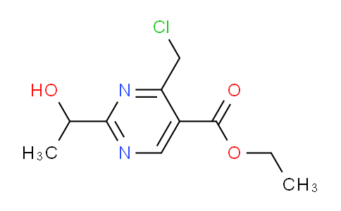 CAS No. 1355217-60-5, Ethyl 4-(chloromethyl)-2-(1-hydroxyethyl)pyrimidine-5-carboxylate
