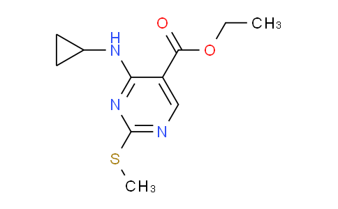 CAS No. 651734-65-5, Ethyl 4-(cyclopropylamino)-2-(methylthio)pyrimidine-5-carboxylate