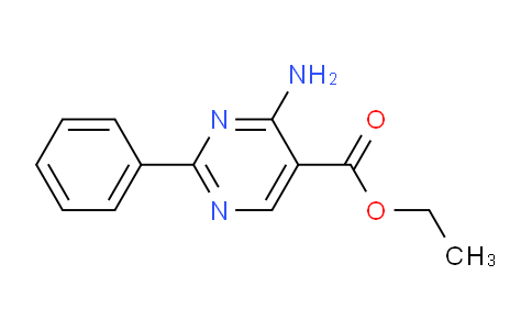 CAS No. 27058-46-4, Ethyl 4-amino-2-phenylpyrimidine-5-carboxylate