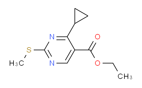 CAS No. 1191094-23-1, Ethyl 4-cyclopropyl-2-(methylthio)pyrimidine-5-carboxylate