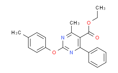 CAS No. 1048007-30-2, Ethyl 4-methyl-6-phenyl-2-(p-tolyloxy)pyrimidine-5-carboxylate