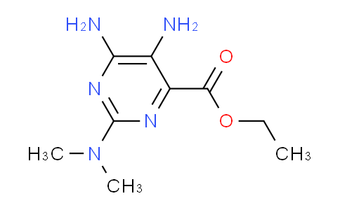 CAS No. 90769-45-2, Ethyl 5,6-diamino-2-(dimethylamino)pyrimidine-4-carboxylate