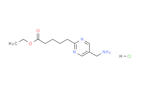 CAS No. 1447606-49-6, Ethyl 5-(5-(aminomethyl)pyrimidin-2-yl)pentanoate hydrochloride