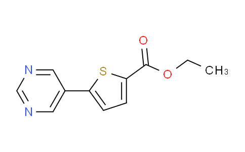 CAS No. 1187170-28-0, Ethyl 5-(pyrimidin-5-yl)thiophene-2-carboxylate