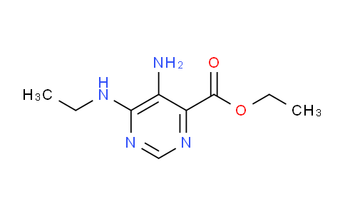 CAS No. 1823963-72-9, Ethyl 5-amino-6-(ethylamino)pyrimidine-4-carboxylate