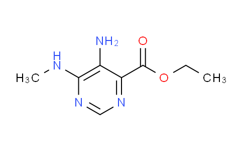 CAS No. 1095823-03-2, Ethyl 5-amino-6-(methylamino)pyrimidine-4-carboxylate