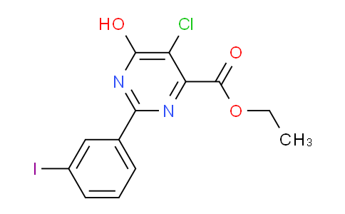 CAS No. 1956335-71-9, Ethyl 5-chloro-6-hydroxy-2-(3-iodophenyl)pyrimidine-4-carboxylate