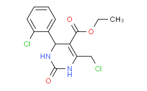 CAS No. 325479-50-3, Ethyl 6-(chloromethyl)-4-(2-chlorophenyl)-2-oxo-1,2,3,4-tetrahydropyrimidine-5-carboxylate