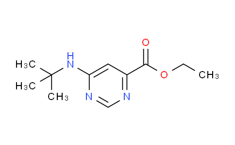 CAS No. 2153472-95-6, Ethyl 6-(tert-butylamino)pyrimidine-4-carboxylate