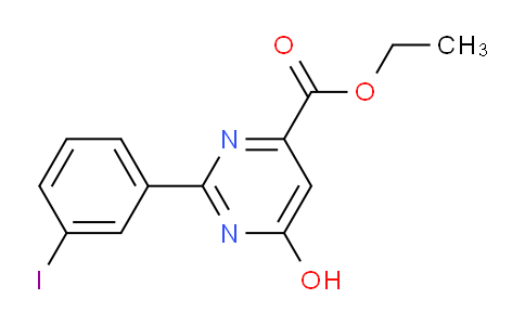 CAS No. 1956310-62-5, Ethyl 6-hydroxy-2-(3-iodophenyl)pyrimidine-4-carboxylate