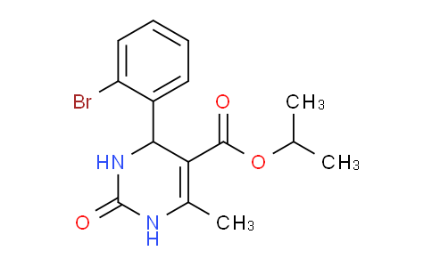 CAS No. 300690-02-2, Isopropyl 4-(2-bromophenyl)-6-methyl-2-oxo-1,2,3,4-tetrahydropyrimidine-5-carboxylate