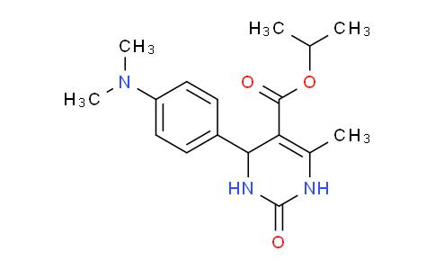 CAS No. 300690-01-1, Isopropyl 4-(4-(dimethylamino)phenyl)-6-methyl-2-oxo-1,2,3,4-tetrahydropyrimidine-5-carboxylate