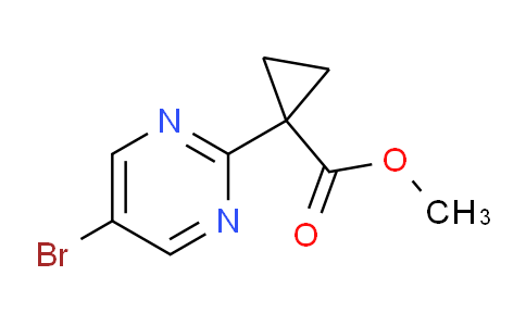CAS No. 1447607-69-3, Methyl 1-(5-bromopyrimidin-2-yl)cyclopropanecarboxylate