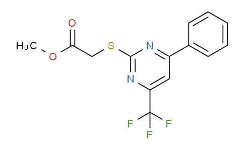 CAS No. 333425-53-9, Methyl 2-((4-phenyl-6-(trifluoromethyl)pyrimidin-2-yl)thio)acetate