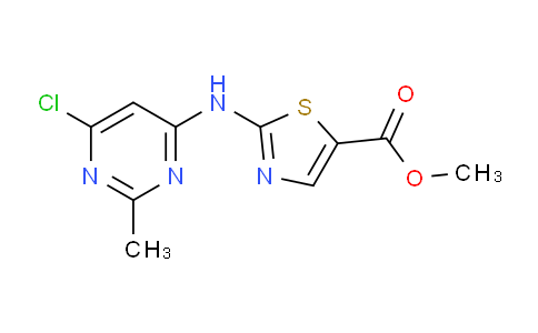 CAS No. 1251716-80-9, Methyl 2-((6-chloro-2-methylpyrimidin-4-yl)amino)thiazole-5-carboxylate