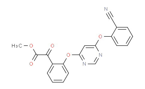 CAS No. 143130-93-2, Methyl 2-(2-((6-(2-cyanophenoxy)pyrimidin-4-yl)oxy)phenyl)-2-oxoacetate