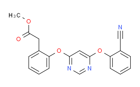 CAS No. 478413-45-5, Methyl 2-(2-((6-(2-cyanophenoxy)pyrimidin-4-yl)oxy)phenyl)acetate
