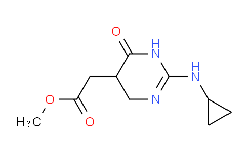 CAS No. 1379811-77-4, Methyl 2-(2-(cyclopropylamino)-6-oxo-1,4,5,6-tetrahydropyrimidin-5-yl)acetate