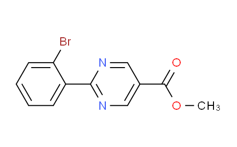 CAS No. 1263062-29-8, Methyl 2-(2-bromophenyl)pyrimidine-5-carboxylate