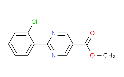 CAS No. 1263059-53-5, Methyl 2-(2-chlorophenyl)pyrimidine-5-carboxylate