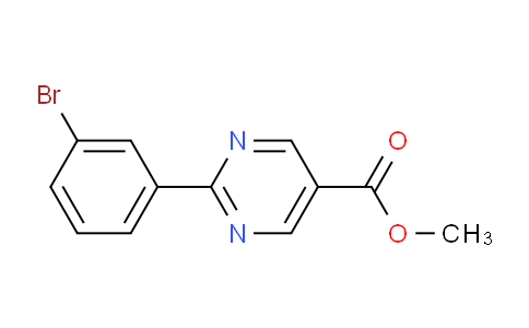 CAS No. 1086393-68-1, Methyl 2-(3-bromophenyl)pyrimidine-5-carboxylate