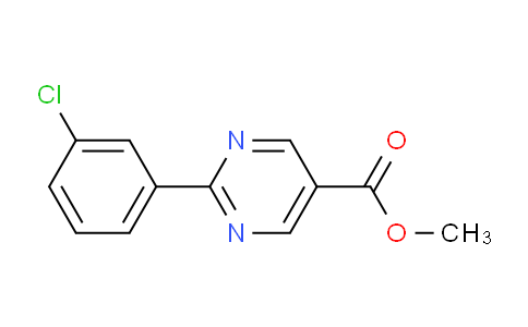 CAS No. 1263059-68-2, Methyl 2-(3-chlorophenyl)pyrimidine-5-carboxylate